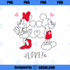 Disney Mickey and Minnie Love Hearts PNG, Disney PNG, Mickey Friends PNG