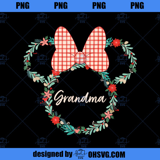 Disney Minnie Mouse Christmas Family Vacation Trip Grandma PNG, Disney PNG, Mickey Friends PNG