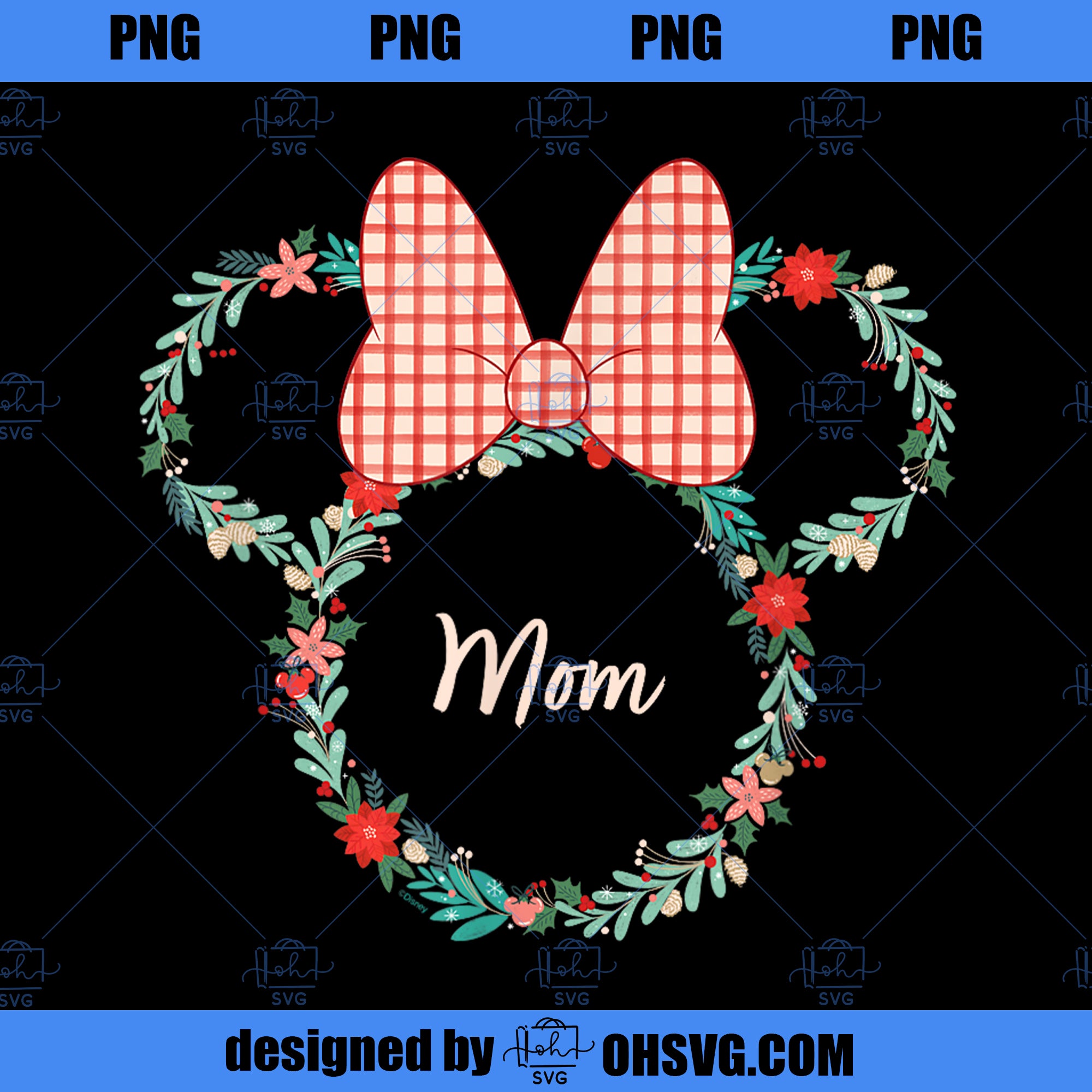 Disney Minnie Mouse Christmas Family Vacation Trip Mom PNG, Disney PNG, Mickey Friends PNG