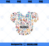 Disney Minnie Mouse Disney Mama Icon Flowers Motheru2019s Day PNG, Mom PNG, Mothers Day PNG