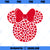 Disney Minnie Mouse Icon Filled with Hearts PNG, Disney PNG, Mickey Friends PNG