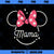 Disney Minnie Mouse Mama Head Icon Magic Motheru2019s Day PNG, Disney PNG, Mickey Friends PNG