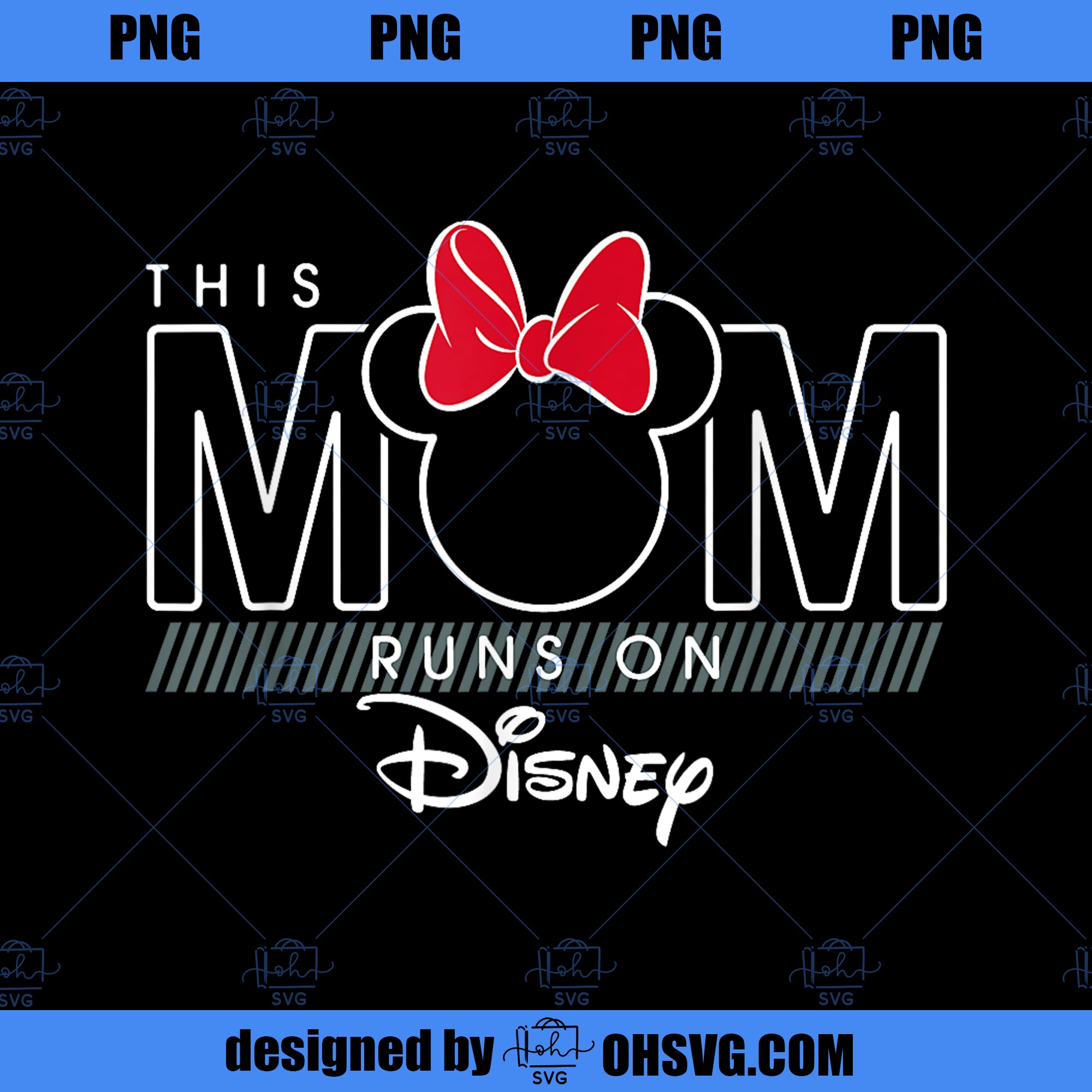 Disney Minnie Mouse This Mom Runs on Disney PNG, Disney PNG, Mickey Friends PNG