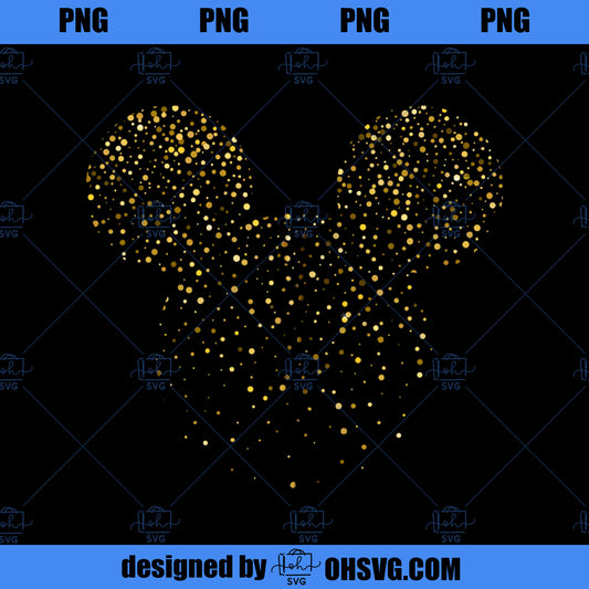 Disney New Years Mickey Mouse Confetti PNG, Disney PNG, Mickey Friends PNG