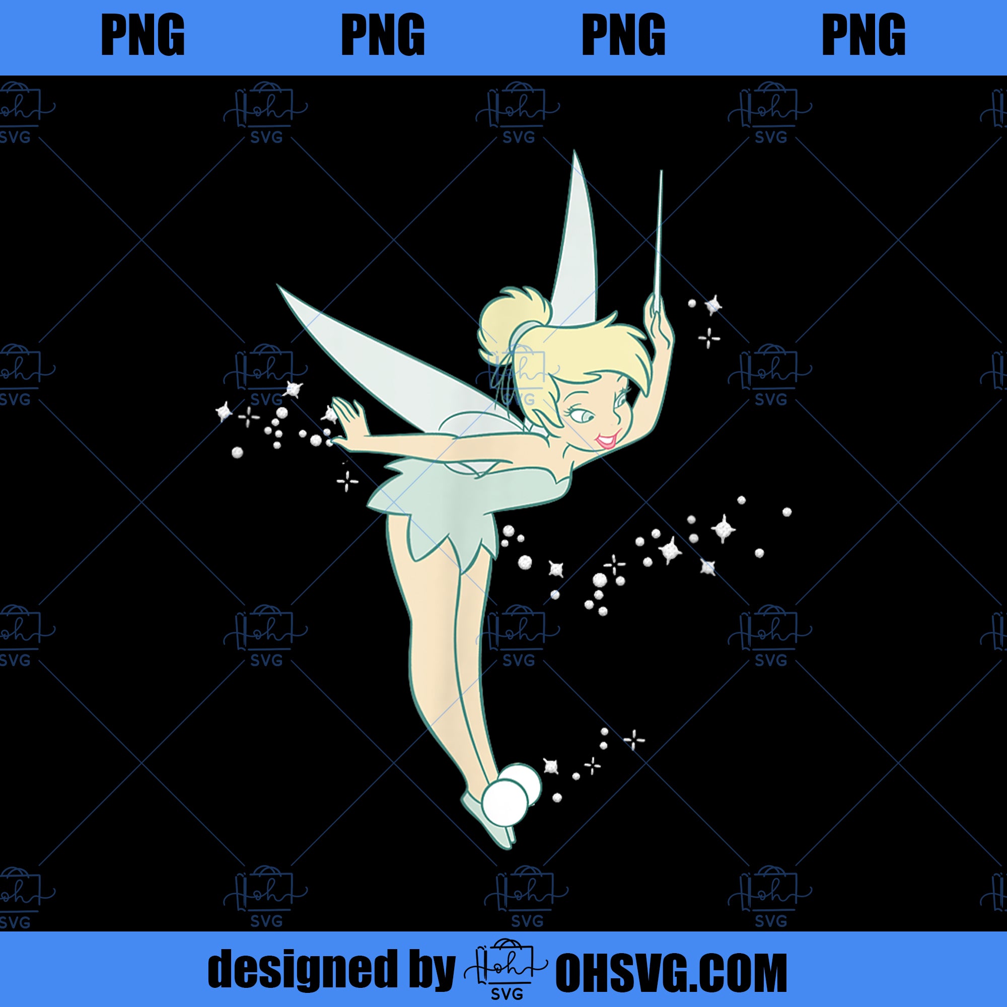 Disney Peter Pan Tinkerbell Glitter Tink Wink PNG, Disney PNG, Tinkerbell PNG