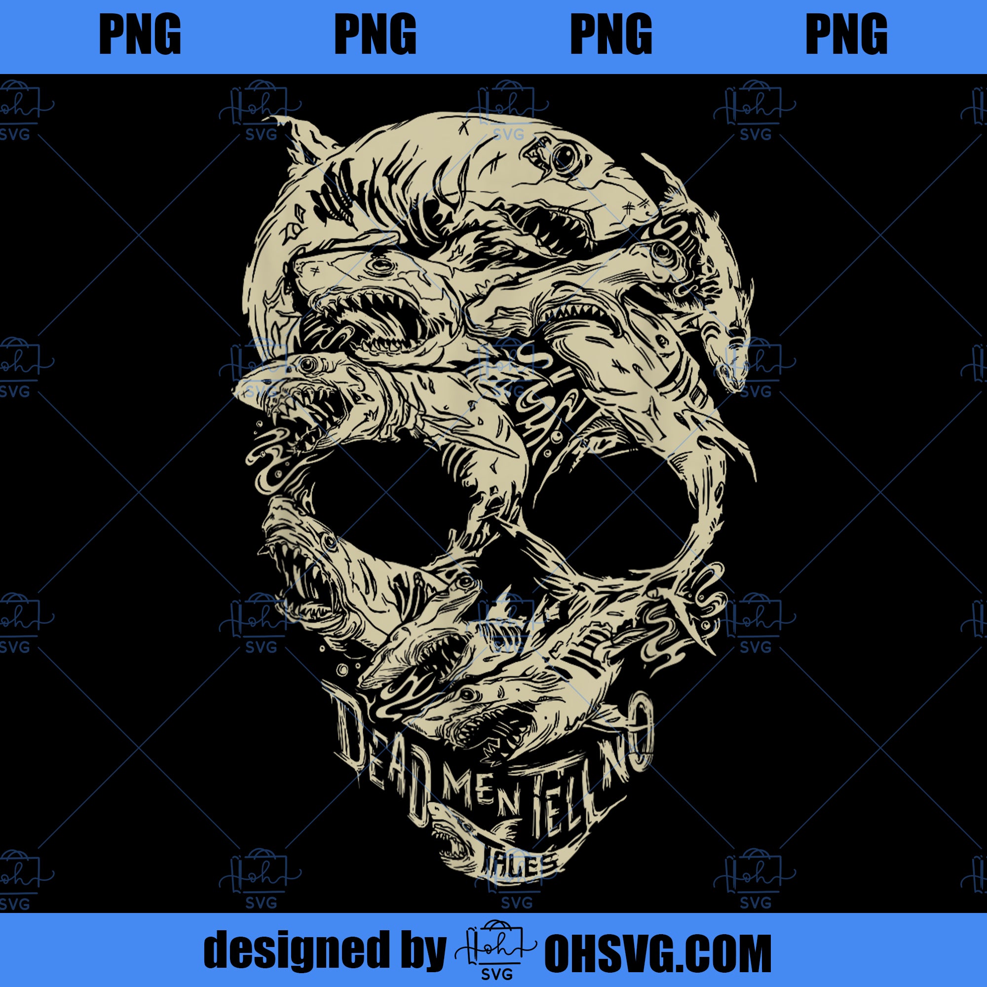 Disney Pirates Shark Skull PNG, Disney PNG, Shark Skull PNG