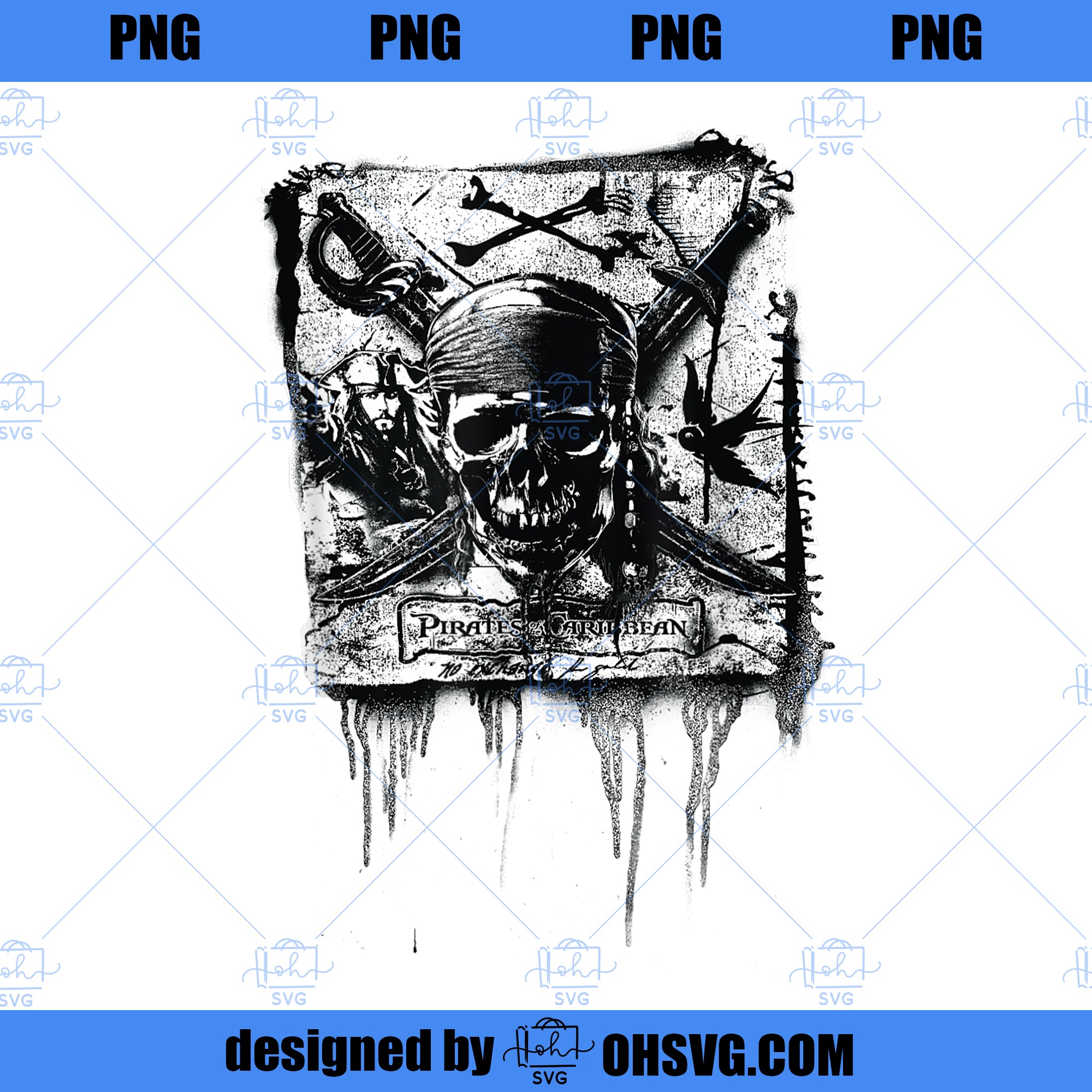 Disney Pirates of the Caribbean Jack Sparrow Skull Banner PNG, Disney PNG, Caribbean Jack PNG