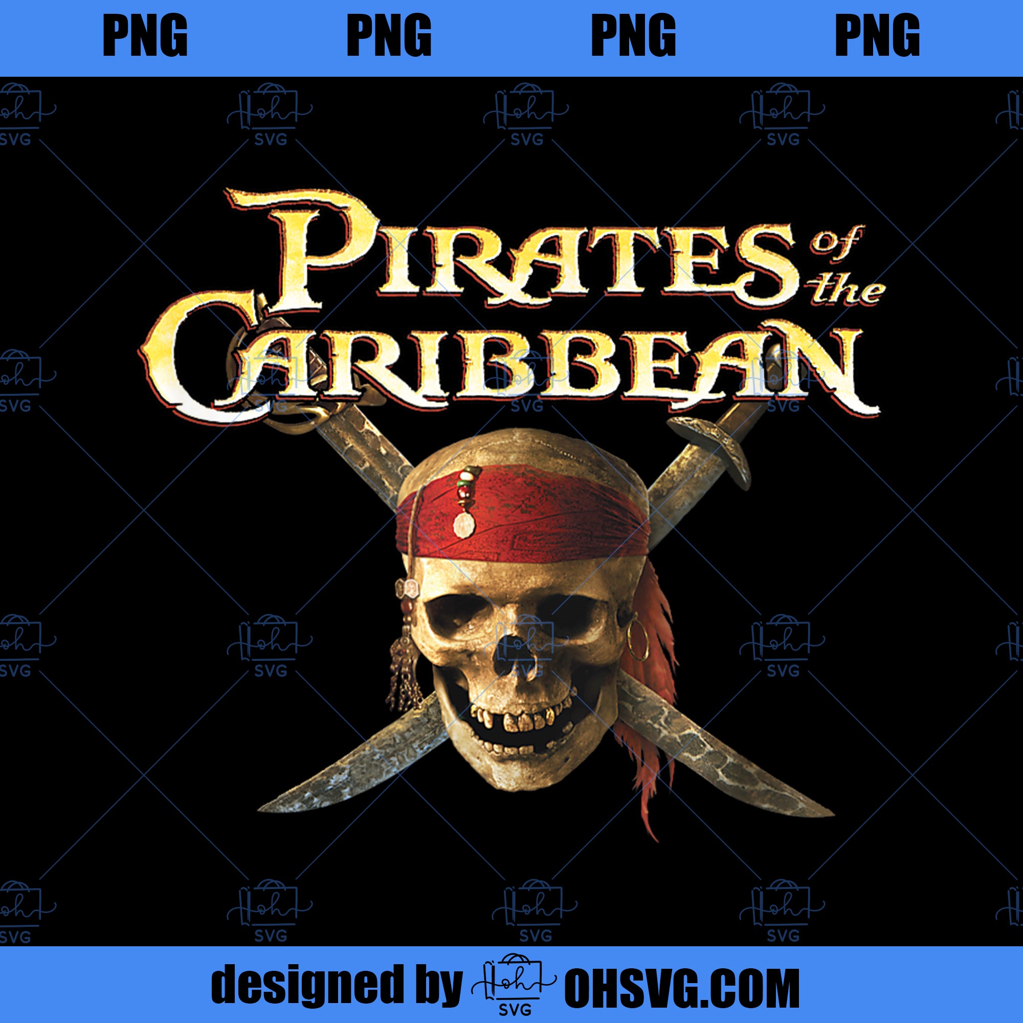 Disney Pirates of the Caribbean Skull and Swords Logo PNG, Disney PNG, Caribbean Skull PNG