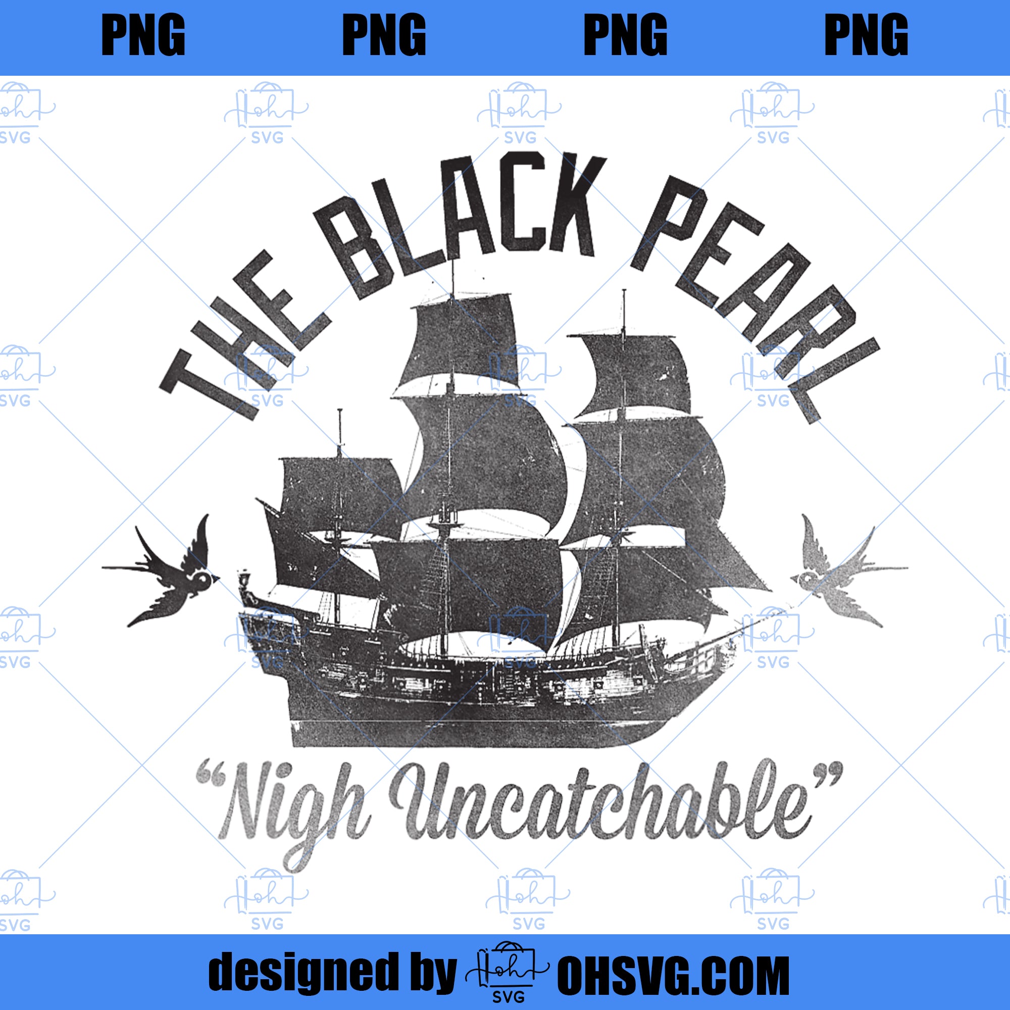 Disney Pirates of the Caribbean Untouchable Black Pearl PNG, Disney PNG, Caribbean PNG