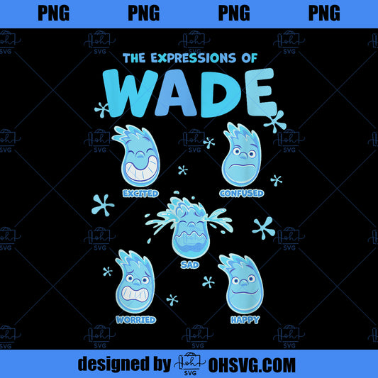 Disney Pixar Elemental The Expressions Of Wade Poster PNG, Disney PNG, Disney Pixar PNG