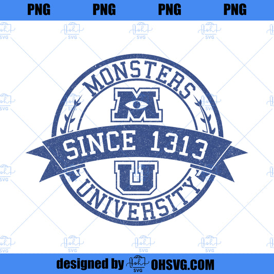 Disney Pixar Monsters University School Crest Movie Logo  PNG, Disney PNG, Disney Pixar PNG