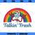 Disney Pixar Toy Story 4 Forky Talkin Trash Rainbow Poster PNG, Disney PNG, Disney Pixar PNG