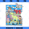 Disney Pixar Toy Story 95 Retro Distressed Colorful Group PNG, Disney PNG, Disney Pixar PNG