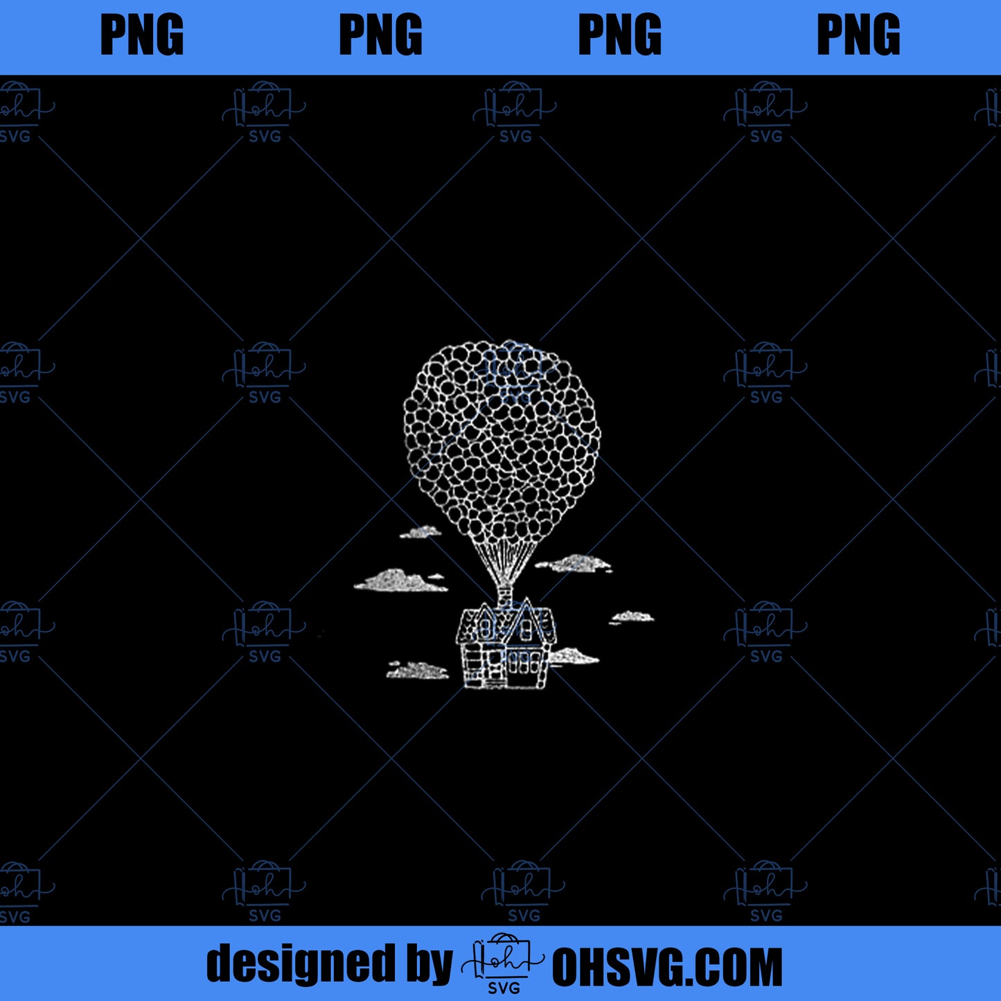 Disney Pixar Up Balloon Adventure Front Back PNG, Disney PNG, Disney Pixar PNG