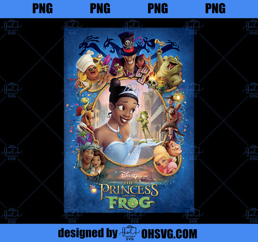 Disney Princess And The Frog Poster PNG, Disney PNG, Princess PNG