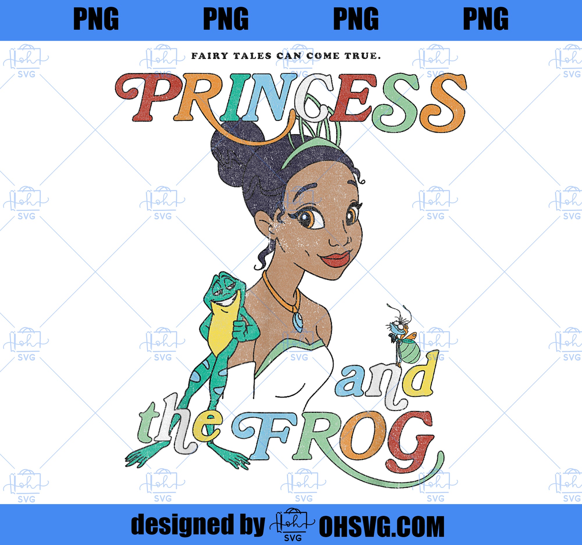 Disney Princess And The Frog Tiana And Frog Naveen Portrait 1 PNG, Disney PNG, Princess PNG