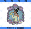 Disney Princess And The Frog Tiana Floral Frame Portrait Sweatshirt PNG, Disney PNG, Princess PNG