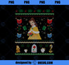 Disney Princess Beauty and the Beast Belle Christmas Sweater Long Sleeve PNG, Disney PNG, Princess PNG