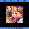 Disney Princess Characters Pop Art Grid PNG, Disney PNG, Disney Princess PNG