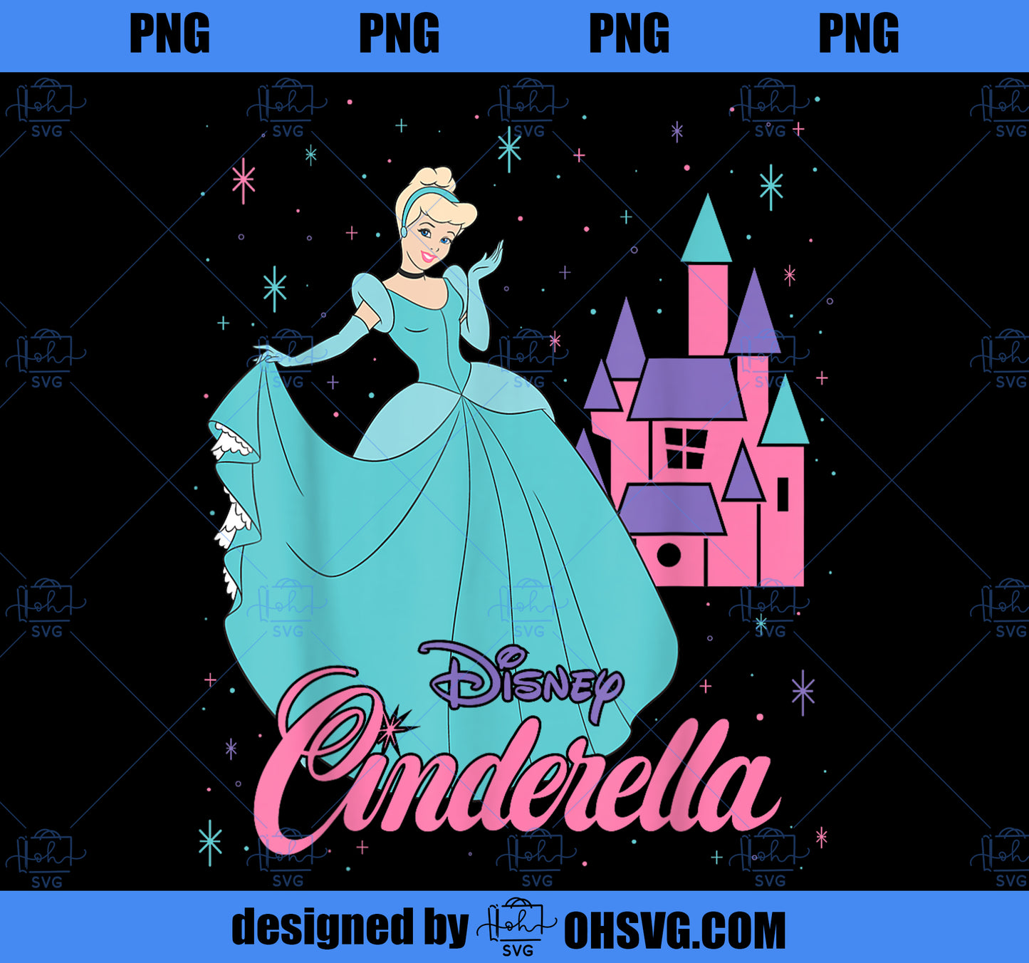 Disney Princess Cinderella Retro 90s PNG, Disney PNG, Princess PNG