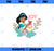 Disney Princess Jasmine Joy Holiday PNG, Disney PNG, Princess PNG