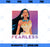 Disney Princess Pocahontas FEARLESS Purple Ombre PNG, Disney PNG, Princess PNG