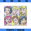 Disney Princess Pop Art Portraits Box Up PNG, Disney PNG, Disney Princess PNG