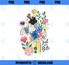 Disney Princess Snow White Just One Bite Floral PNG, Disney PNG, Princess PNG