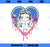 Disney Princess Snow White Pretty Heart Drips PNG, Disney PNG, Princess PNG