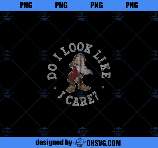 Disney Princess Snow White & The Seven Dwarfs Grumpy I Care Zip Hoodie PNG, Disney PNG, Princess PNG