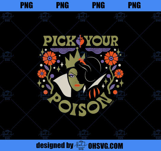 Disney Princess Snow White and Evil Queen Pick Your Poison PNG, Disney PNG, Princess PNG