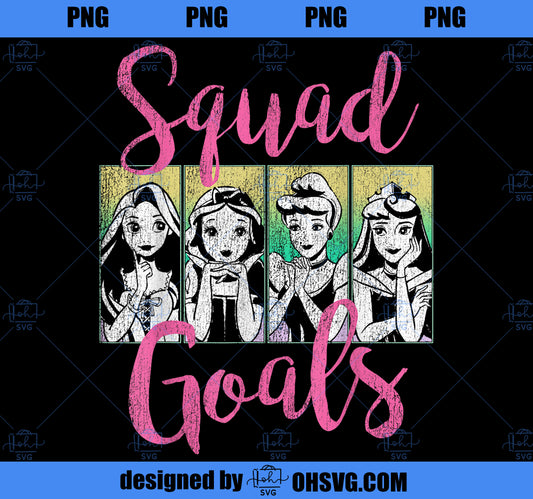 Disney Princess Squad Goals Vintage Group Shot Poster PNG, Disney PNG, Princess PNG
