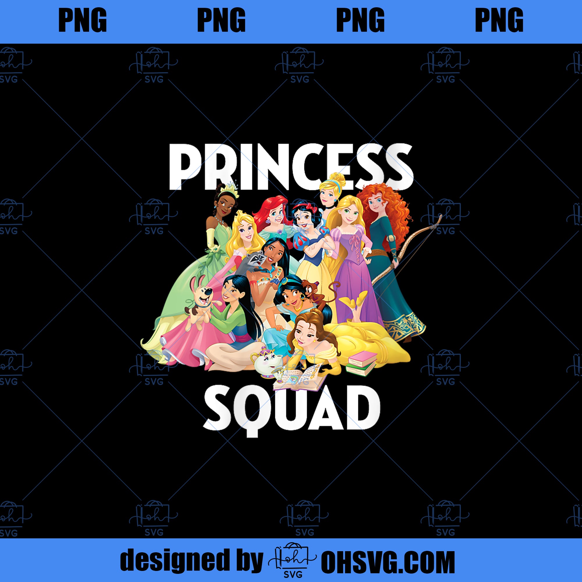 Disney Princess Squad Group  PNG, Disney PNG, Disney Princess PNG