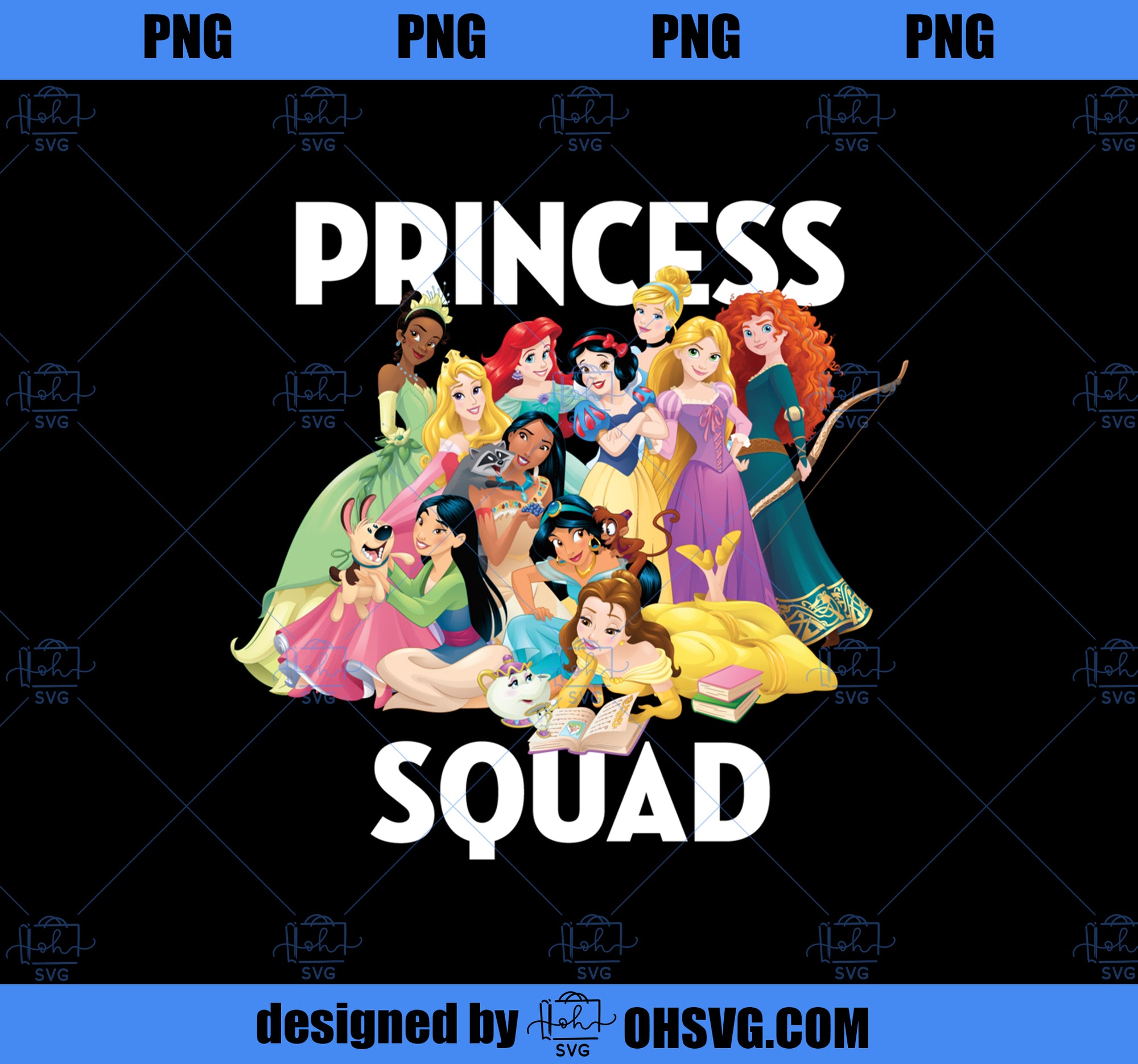 Disney Princess Squad Group Sweatshirt PNG, Disney PNG, Princess PNG