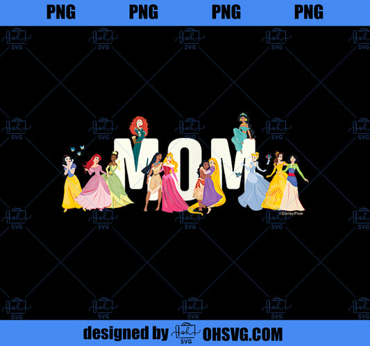 Disney Princess Squad Mom Family Trip Vacation Reunion PNG, Disney PNG, Princess PNG