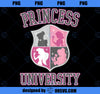 Disney Princess University College Text Logo Graphic PNG, Disney PNG, Princess PNG