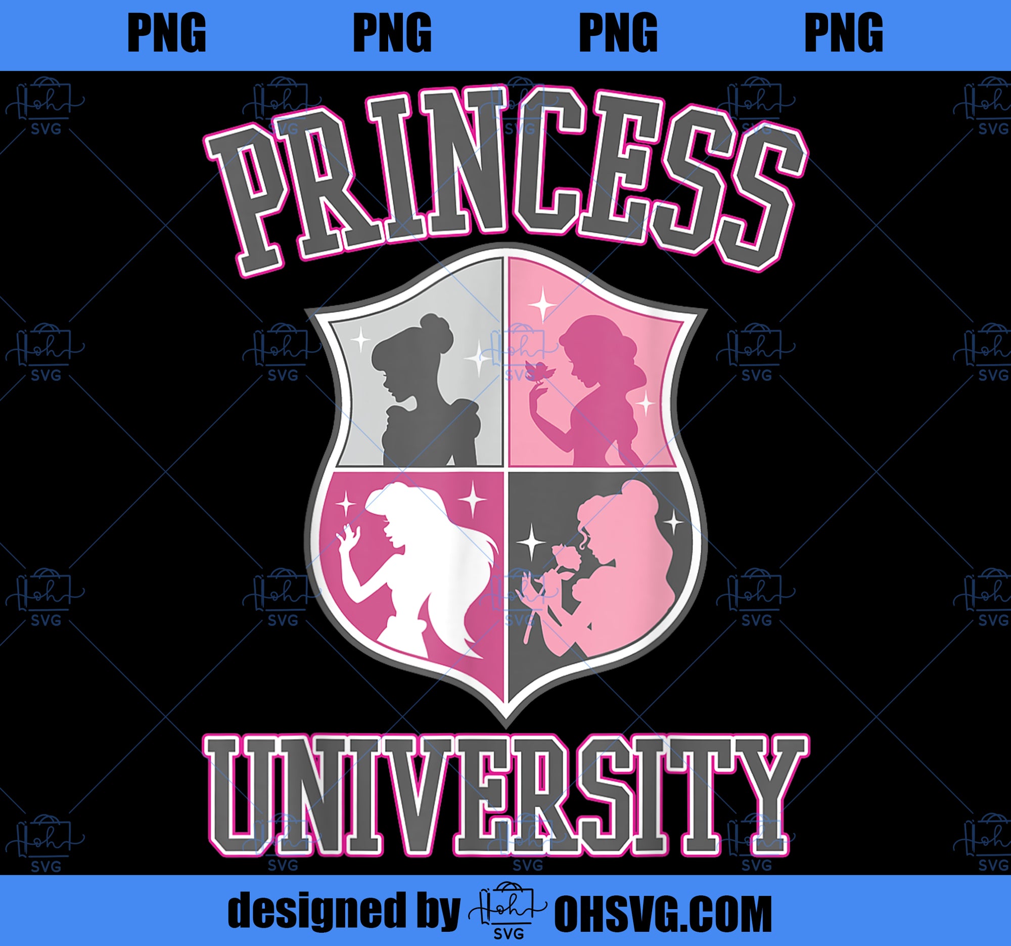 Disney Princess University College Text Logo Graphic PNG, Disney PNG, Princess PNG