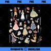 Disney Princess Vintage Collage Icons Group Shot Chest Logo PNG, Disney PNG, Disney Princess PNG