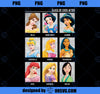 Disney Princesses Class of Ever After Color Graphic T-Shirt PNG, Disney PNG, Princess PNG