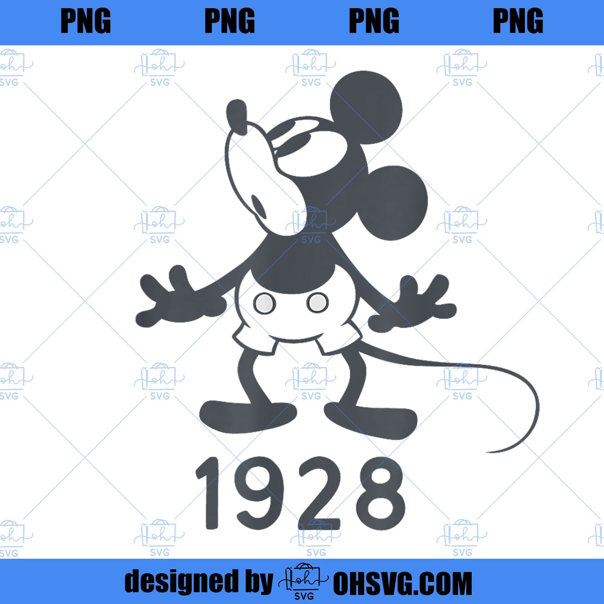 Disney Retro Mickey Mouse 1928 Png Disney Png Mickey Mouse Png Ohsvg 