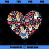 Disney Snow White and the Seven Dwarfs Heart Valentines Day PNG, Disney PNG, Snow White PNG