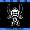 Disney Stitch Halloween Skeleton PNG, Disney PNG, Disney Stitch PNG