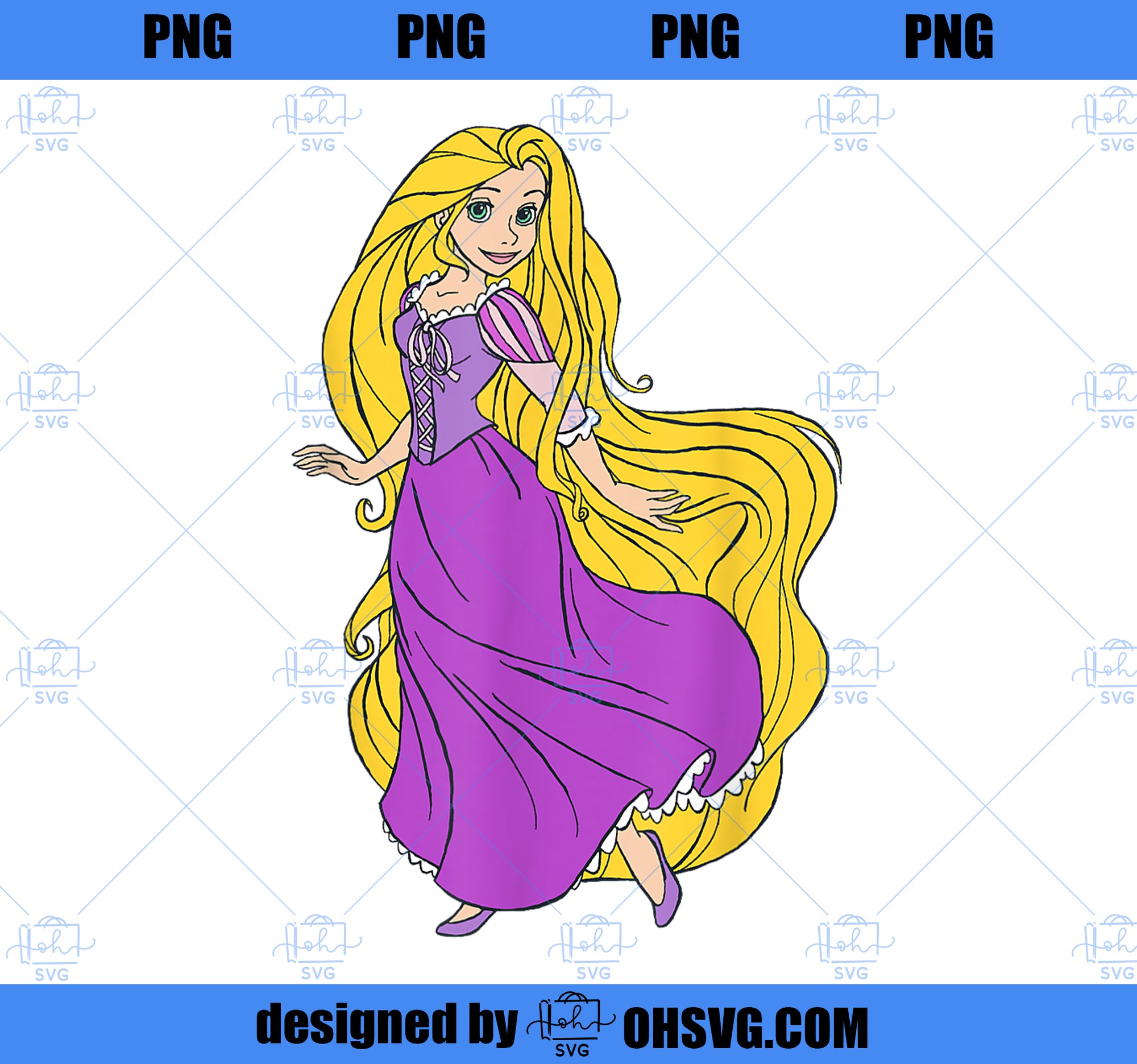 Disney Tangled Princess Rapunzel PNG, Disney PNG, Princess PNG