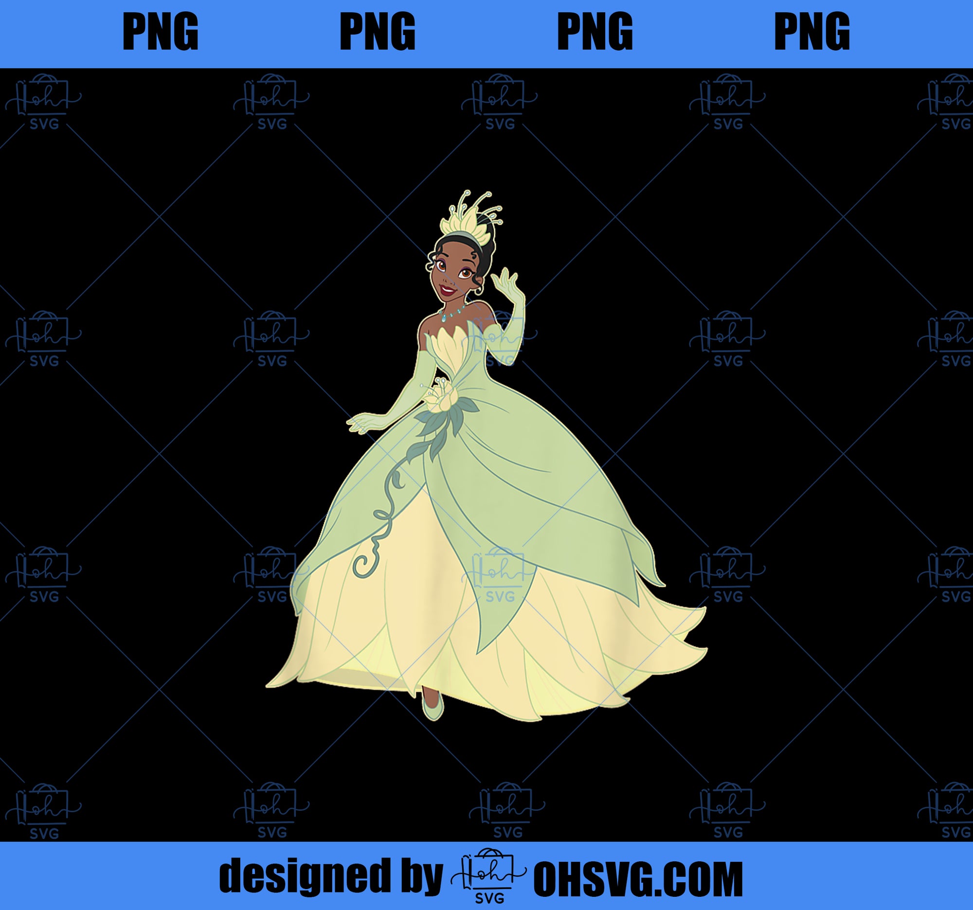 Disney The Princess and The Frog Tiana 10th Anniversary PNG, Disney PNG, Princess PNG