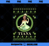 Disney The Princess and the Frog Tiana Christmas Sweater Long Sleeve PNG, Disney PNG, Princess PNG