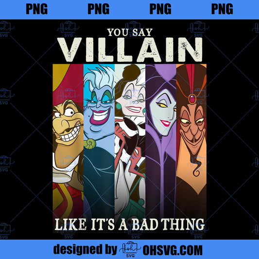 Disney Villains Colorful Group Shot Humor Graphic  PNG, Disney PNG, Disney Villains PNG