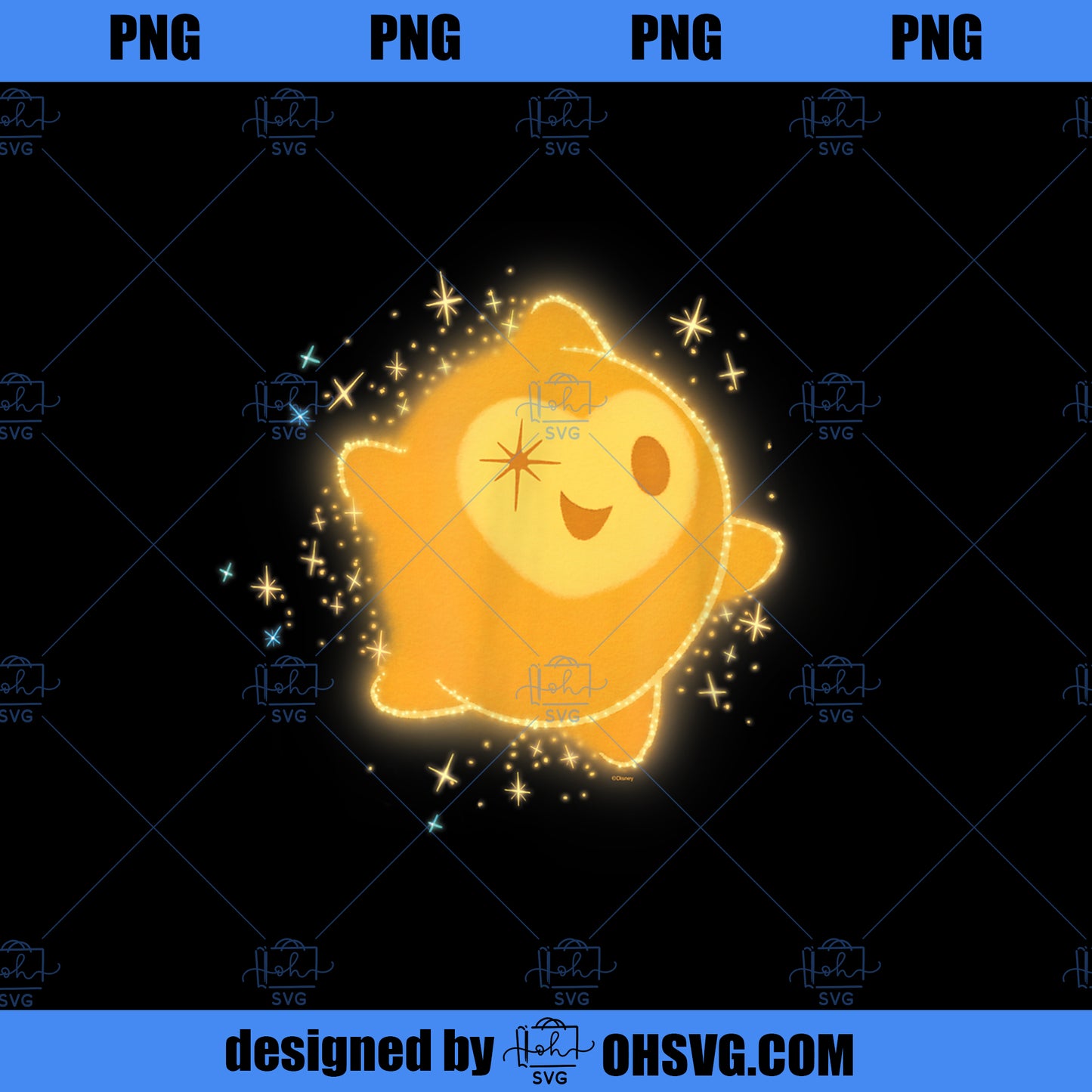 Disney Wish Star Eye Wink PNG, Disney PNG, Disney Wish PNG
