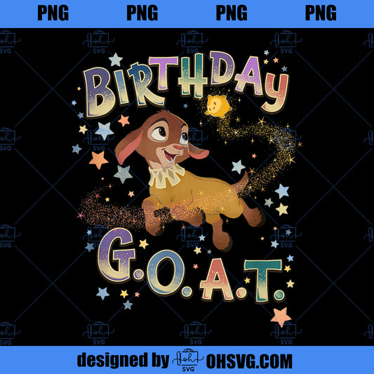 Disney Wish Valentino Birthday G.O.A.T Magical Star Portrait PNG, Disney PNG, Disney Wish PNG