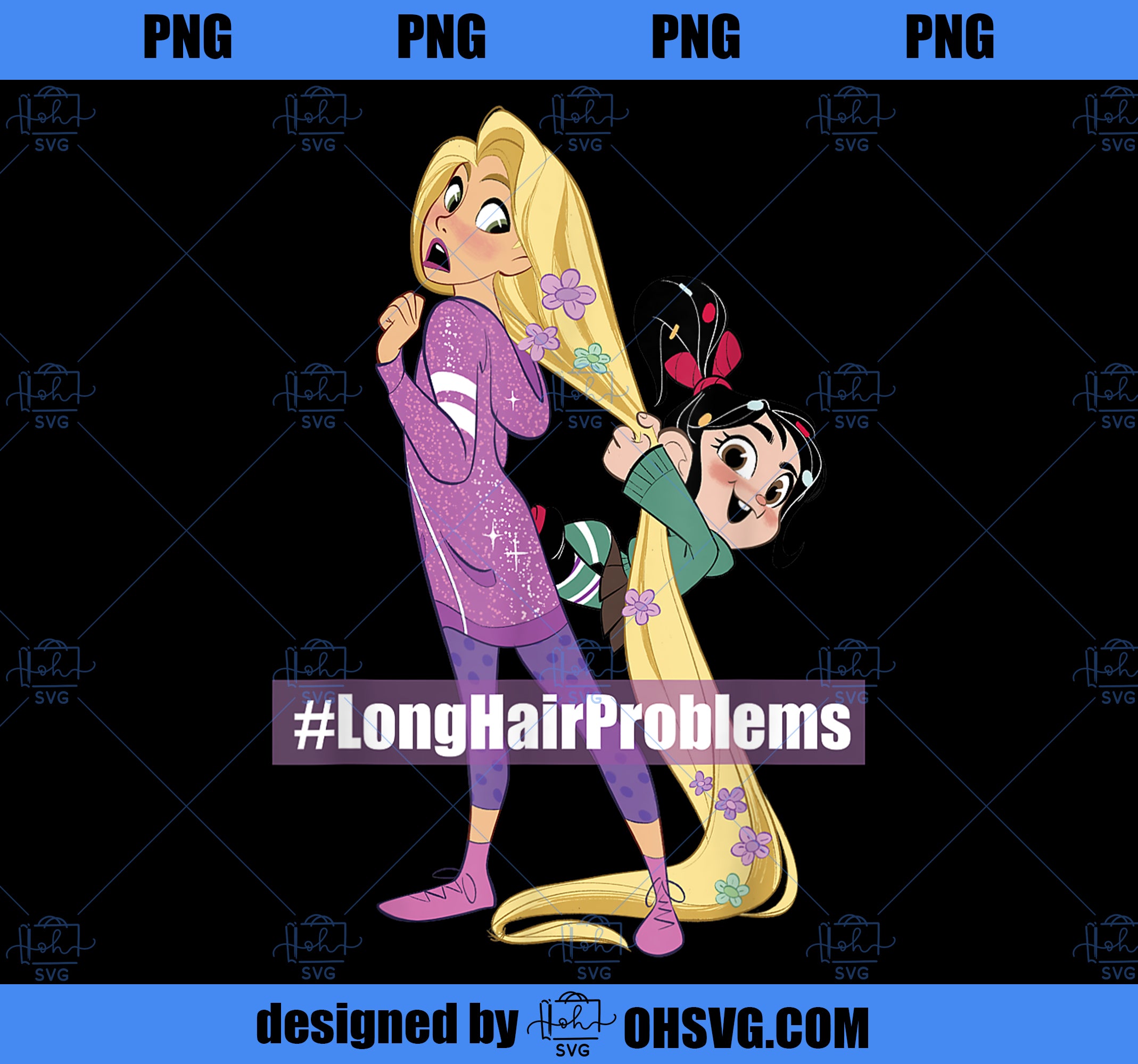 Rapunzel Ralph Disney Wreck It Ralph 2 Comfy Princess Rapunzel T-Shirt PNG, Disney PN ...