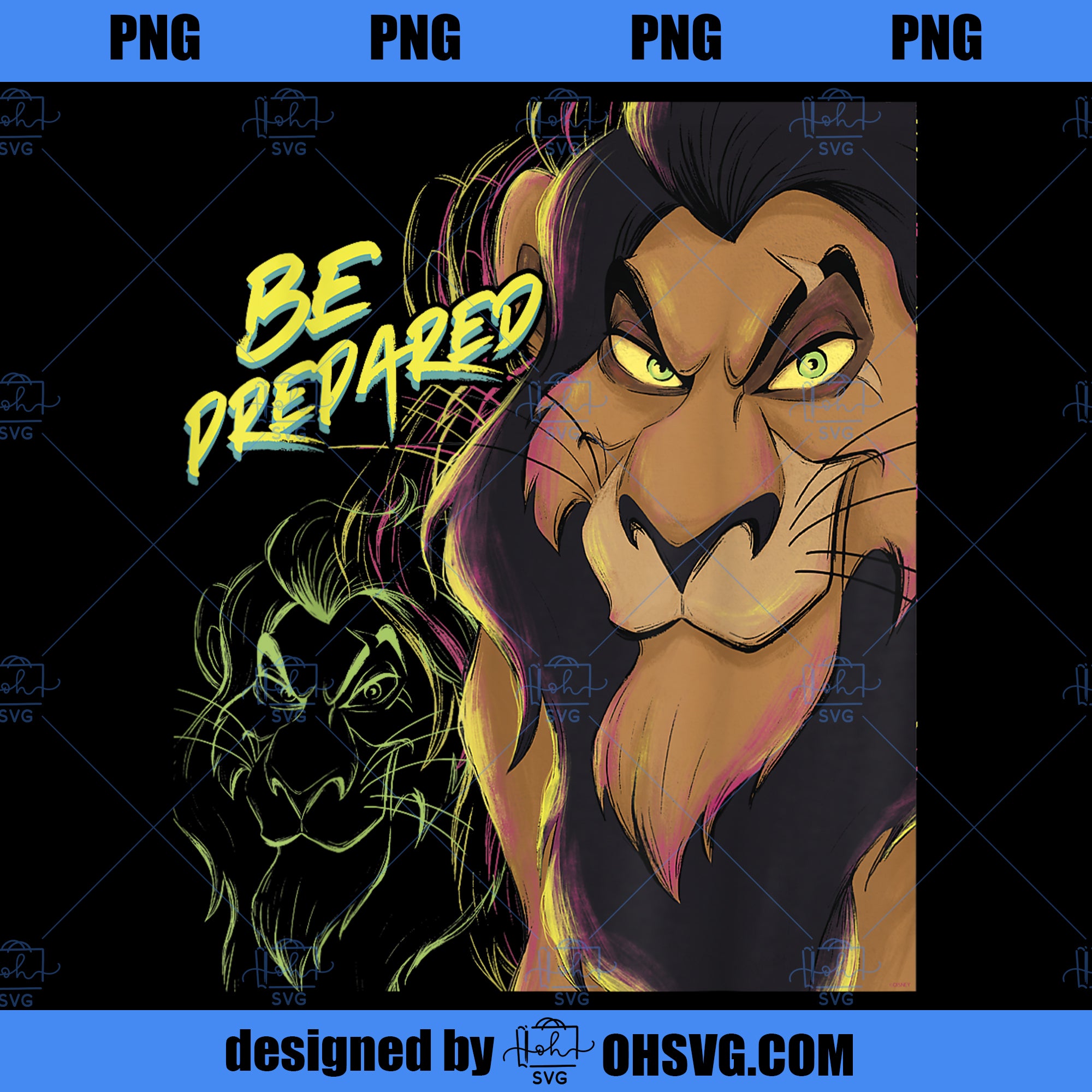 Disneyu2019s The Lion King Scar Be Prepared Villains Halloween PNG, Disney PNG, The Lion King PNG